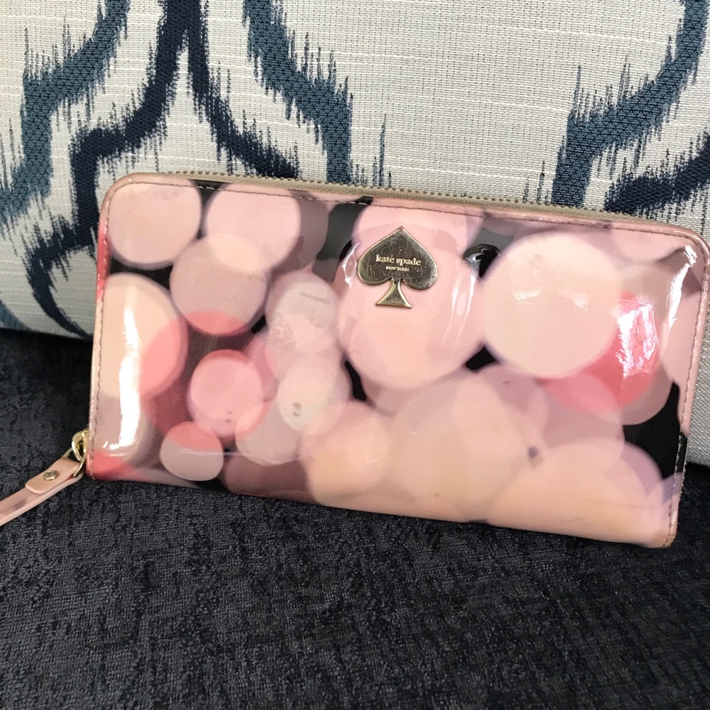 Flawed Kate Spade Long Pink Wallet
